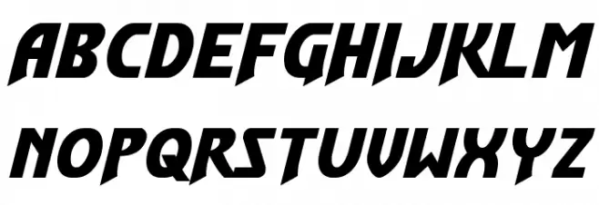 Flash Rogers Expanded Шрифта строчной