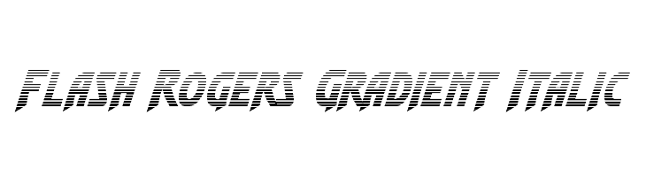 Flash Rogers Gradient Italic  フリーフォントのダウンロード