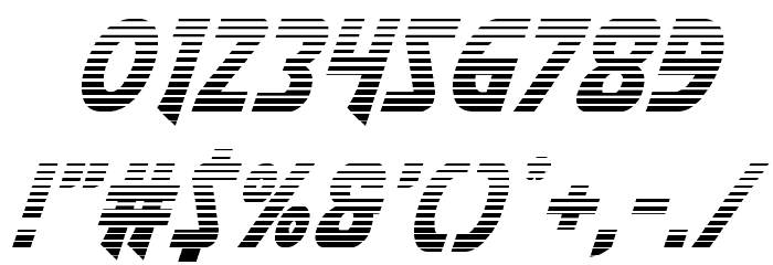 Flash Rogers Gradient Italic Font OTHER CHARS