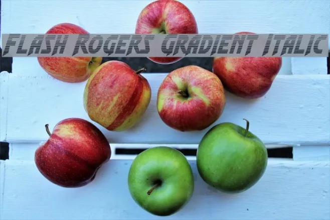 Flash Rogers Gradient Italic Example 2