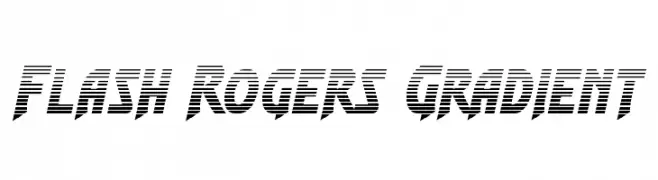 Flash Rogers Gradient  Fuentes Gratis Descargar