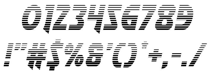 Flash Rogers Gradient Font OTHER CHARS