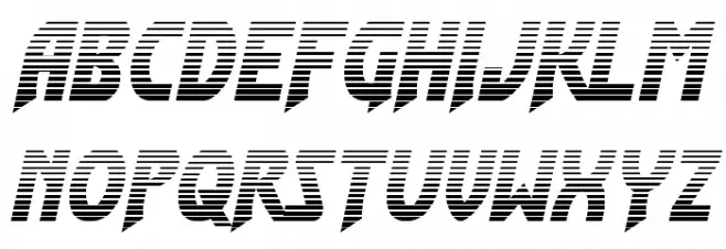Flash Rogers Gradient フォント 大文字