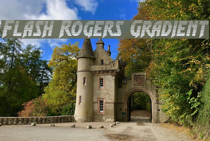 Flash Rogers Gradient Font examples