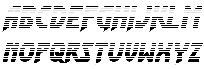 Flash Rogers Gradient Font LOWERCASE