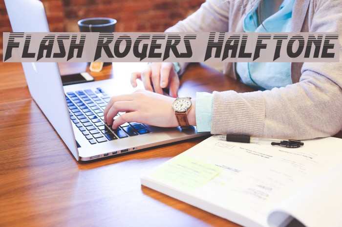 Flash Rogers Halftone Font examples