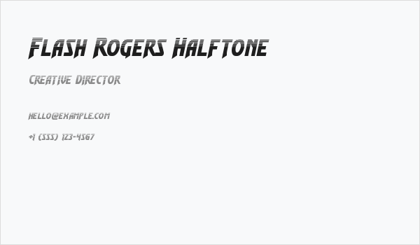 Flash Rogers Halftone Business Card