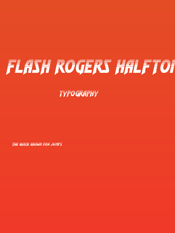 Flash Rogers Halftone Poster