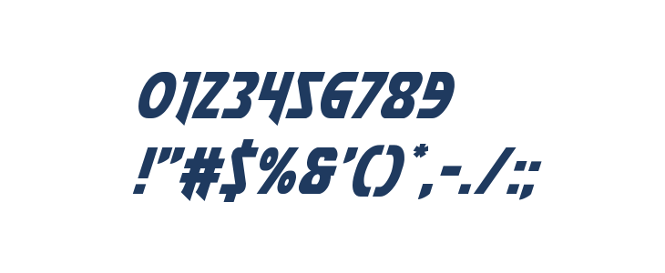 Flash Rogers Italic Other Characters