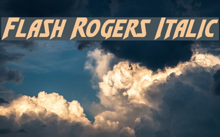 Flash Rogers Italic Example 2