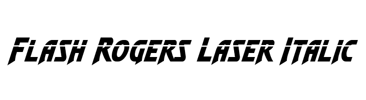 Flash Rogers Laser Italic  Скачать бесплатные шрифты
