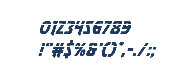 Flash Rogers Laser Italic Other Characters