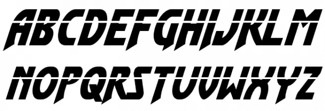 Flash Rogers Laser Italic Fonte MAIÚSCULAS