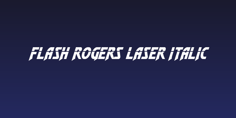 Flash Rogers Laser Italic Social Header