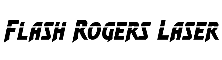 Flash Rogers Laser  フリーフォントのダウンロード