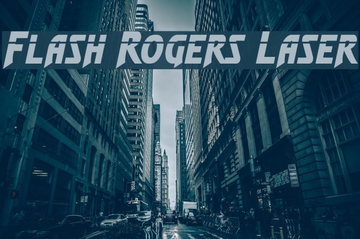 Flash Rogers Laser Font examples