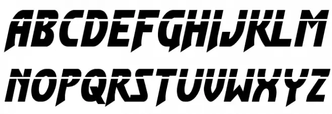 Flash Rogers Laser 字体 小写
