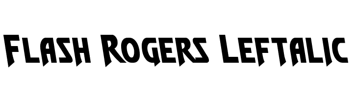 Flash Rogers Leftalic  नि: शुल्क फ़ॉन्ट्स डाउनलोड