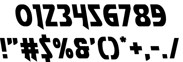 Flash Rogers Leftalic Font OTHER CHARS