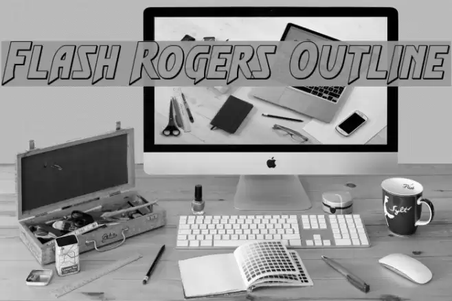 Flash Rogers Outline Font examples
