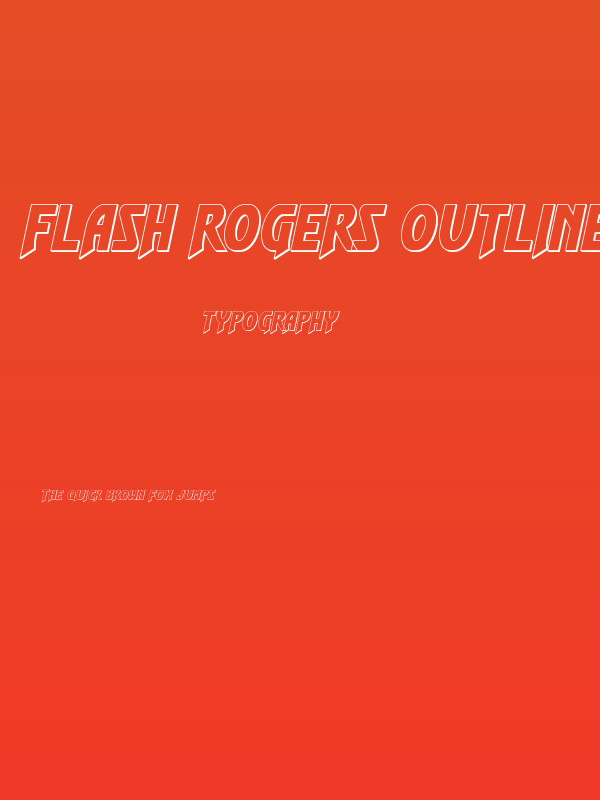 Flash Rogers Outline Poster