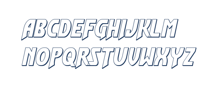 Flash Rogers Outline Lowercase