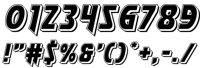 Flash Rogers Punch Font OTHER CHARS