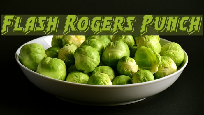 Flash Rogers Punch Font examples