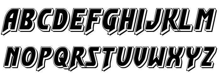 Flash Rogers Punch Font LOWERCASE