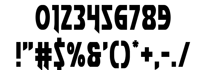 Flash Rogers Straight Condensed Font OTHER CHARS