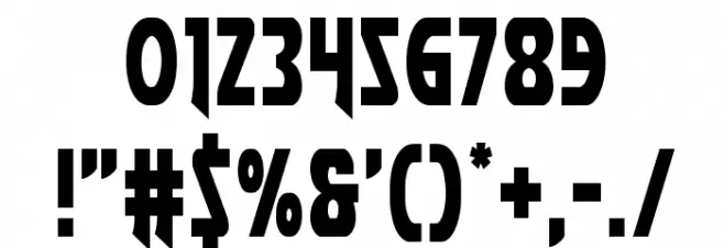 Flash Rogers Straight Condensed Font OTHER CHARS