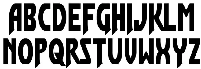 Flash Rogers Straight Condensed Schriftart Groß