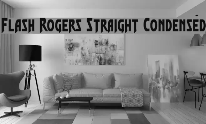 Flash Rogers Straight Condensed Font examples