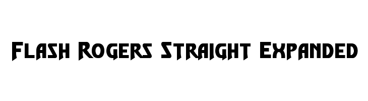 Flash Rogers Straight Expanded  font caratteri gratis