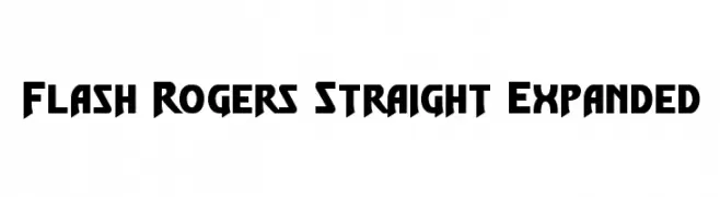 Flash Rogers Straight Expanded  baixar fontes gratis