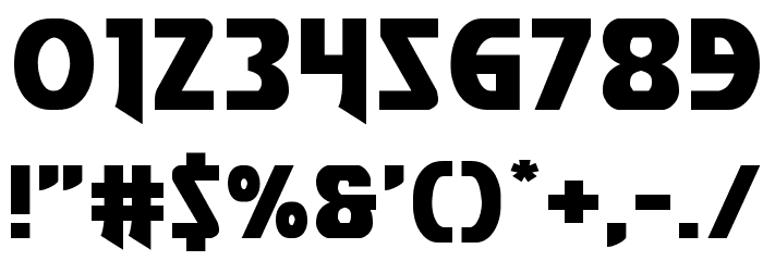 Flash Rogers Straight Expanded Font OTHER CHARS