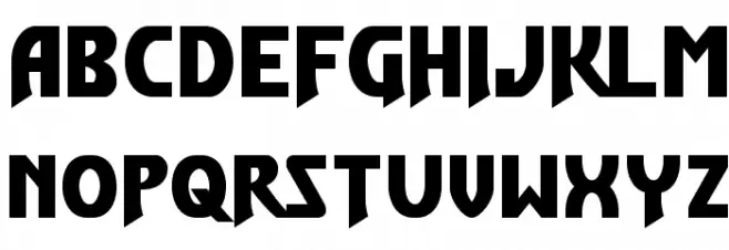 Flash Rogers Straight Expanded Fonte MAIÚSCULAS