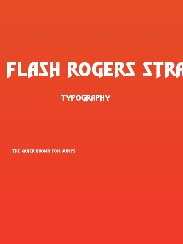 Flash Rogers Straight Expanded Poster