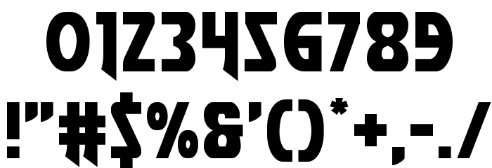 Flash Rogers Straight Font OTHER CHARS