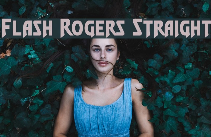 Flash Rogers Straight Font examples