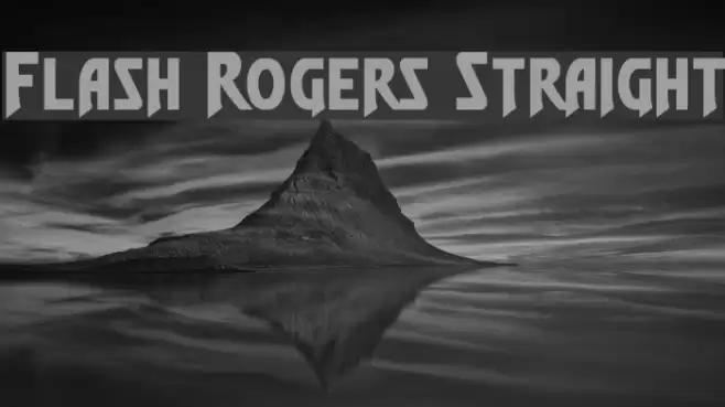 Flash Rogers Straight Fonte examples
