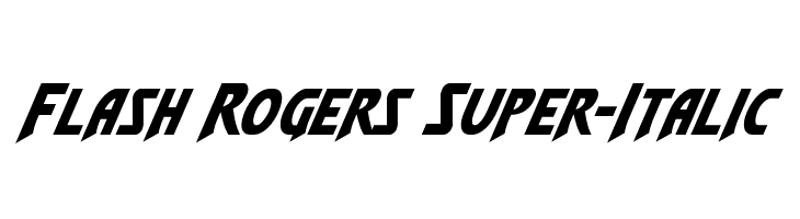 Flash Rogers Super-Italic  Frei Schriftart Herunterladen