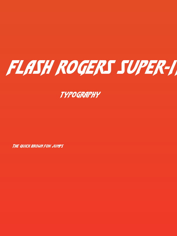 Flash Rogers Super-Italic Poster
