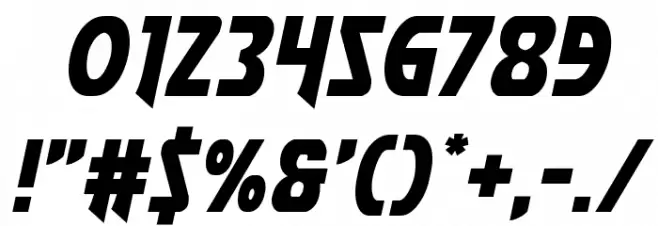 Flash Rogers Font OTHER CHARS