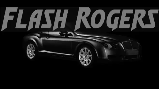 Flash Rogers Font examples