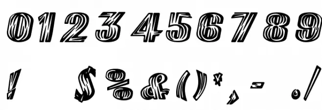 Flash Font OTHER CHARS