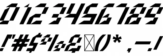 Flash Font OTHER CHARS