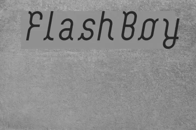 FlashBoy Font examples