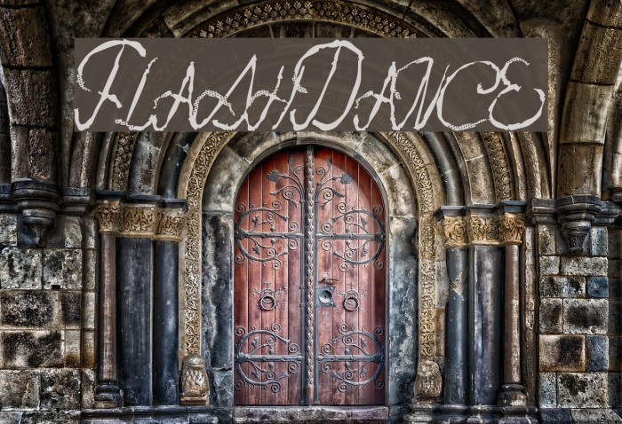 FlashDance Font examples