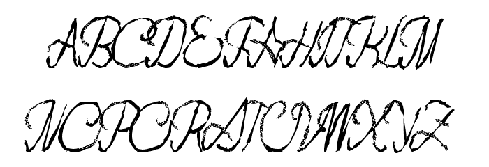 FlashDance Font LOWERCASE